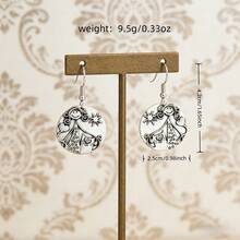 Cute Cartoon Girl, Cat, Sun, Heart Shaped Metal Carved Earrings, Suitable For Daily, Commute, Date, Party, Street Fashion, Vacation, Music Festival, Niche Design, Artistic Vibe, Personalized Earrings - Earrings - View 10