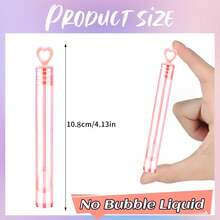 10/20/40/50/100pcs Creative Heart-Shaped (Empty Bottle) Bubble Wands, Portable Test Tube Bubble Wands For Wedding, Birthday Party, Event Decoration (Bubble Liquid Not Included) - Multicolor - View 7