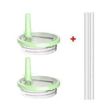 40oz Lid For Flip Straw Leak Proof Spill-Proof Cup Cover Tumbler Lid Replacement For Cup Accessories Straw Cover - 2pcs Light Green - View 13