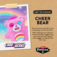 ZURU出品的Fuggler Care Bears 9英寸毛绒玩具（Cheer Bear）——滑稽丑陋的怪物毛绒玩具，长着类似人类的牙齿，适合儿童、青少年、成人和跨界粉丝收藏。 - 彩色 - 查看 6
