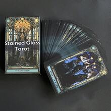 Bộ bài Tarot với thiết kế kính màu - Bộ bài bói toán dễ sử dụng, hoàn hảo cho các buổi họp mặt gia đình và tiệc tùng. - Xanh đậm - Xem 6