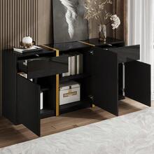 Buffets & Sideboards - Black + MDF + Particle Board - View 4