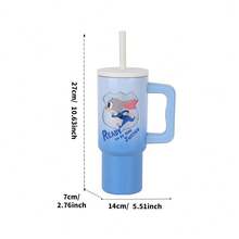 Miniso 迪士尼疯狂动物城尼克/朱迪吸管杯（720毫升/24.35盎司）、伽利略咖啡杯（520毫升/17.59盎司）和吸管保温杯（720毫升/24.35盎司），流行设计，适合居家、办公、旅行，防漏便携，是完美的生日礼物，不锈钢材质。 - 彩色 - 查看 8