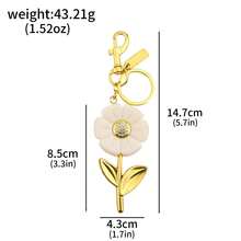 1pc New Exquisite Daisy Keychain Beautiful And Creative Flower Keychain Pendant Multi-Functional Wallet Charm Presented To Women's Jewelry Gift - Multicolor - View 15