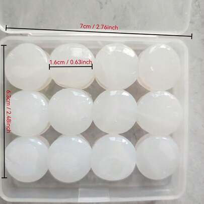 12pcs/Box Reusable Moldable Silicone Ear Plugs, Universal Large Size Pliable Earplugs For Sleeping, Swimming, Air Travel - Noise Cancelling Earplugs, Adult Use, Anti-Snoring, Ear Protection, Also Suitable For Study