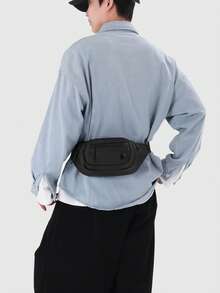 New Waterproof Large Capacity Men's Chest Bag, Casual Versatile Outdoor Waist Bag, Daily Commuter Bag, Men's Outdoor Bag - Multicolor - View 4