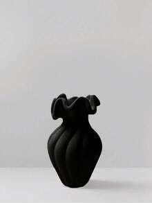 1pc French Vintage Style Decorative Vase, Black, Suitable For Living Room/Dining Table Decor, Available In M/L/XL Sizes - A - View 9