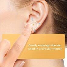 20/40/60/80片装金色耳穴按摩贴，透明耳部按摩及身体护理贴 - 多色 - 查看 3