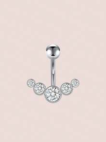 CIZME 1 chiếc khuyên rốn hình trái tim và hoa thanh lịch, cỡ 14G, dài 1.6mm, kiểu dáng tối giản, thích hợp cho nữ, kiểu dáng treo, làm từ thép không gỉ 316L, lý tưởng cho xỏ khuyên rốn hàng ngày, đi biển, nghỉ lễ, hoạt động thể thao, dành cho thanh thiếu niên. Chất liệu cao cấp, không bị xỉn màu, được đánh bóng kỹ lưỡng. - Bạc - Xem 27