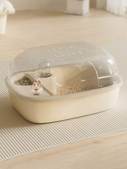 Hamster Cage, Luxury Acrylic Large Space Hamster Cage, Suitable For Hamsters, Gerbils