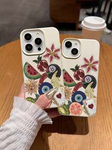 Funda de teléfono suave de TPU con diseño gráfico de ojo malvado 1 pieza con diseño gráfico de sandía, pez, sol, compatible con iPhone 17/17 Pro Max/Air/17 Pro/16e/16 Pro Max/16/15/12 Pro Max/13/13 Pro Max/14/15/17/16 Pro/11 Pro Max/12, cubierta protectora personalizada y de moda, diseño unisex también se adapta a S24/A54/S23 como regalo de fiesta, primavera o cumpleaños,mobile phones, bags, mobile accessories, phone cases, room decoration, accessories, transparent phone cases, summer, phone straps, men's phone cases, black phone cases, pink phone cases, mobile case for men, mobile case for women, mobile phone protection, beach accessories, strawberry treats, phone protection covers. - Estilo (1 pieza) - Ver 6