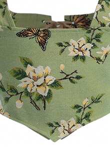 Áo hai dây nữ thanh lịch với họa tiết hoa jacquard, dây chéo, thích hợp cho tiệc năm mới, ngày Valentine, lễ hội, hoặc phong cách boho đi chơi. - Nhiều màu - Xem 5