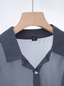 娇小女款薄纱梭织长袖修身轻薄上衣，适合春夏穿着 - 灰色 - 查看 5