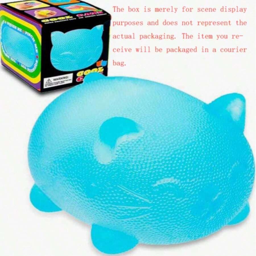 可爱柔软麦芽猫挤压玩具，减压玩具，手指玩具，慢回弹感官玩具，缓解焦虑，生日、圣诞节、复活节、办公室、圣诞袜填充礼物（随机包装）