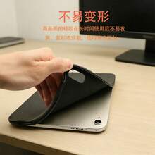 Funda comercial minimalista compatible con iPad 11 A16 2025, Air 11 2025/2026, Pro 11", 10.2" 7/8/9 Gen, de piel de litchi, ligera y antiarañazos, estilo de inserción simple - Azul oscuro - Ver 7