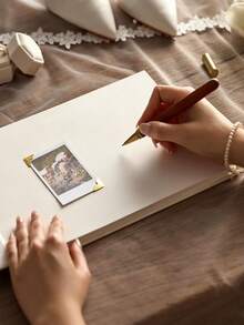 Customized Wedding Guest Book Linen Photo Album Wedding Memento Engagement Commemorative Album Customized Anniversary Gift Wedding Decoration - Multicolor - View 3