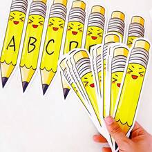 10/20 Thẻ rút thăm may mắn hình bút chì có thể xóa khô, dùng trong lớp học, chọn ngẫu nhiên cho học sinh, đồ dùng dạy học tương tác có thể tái sử dụng, văn phòng phẩm cho trẻ em, đồ dùng học tập trong lớp học. - Nhiều màu - Xem 1