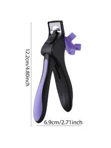 Nuevo cortaúñas ajustable de 2da generación mejorado con regla, adecuado para uñas acrílicas, cortaúñas de acero inoxidable con hojas afiladas, herramienta de manicura de salón - Multicolor - Ver 2