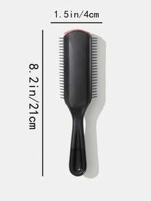 Dry & Wet Use Nine-Row Comb Block Hair Brush 1pc Medium Plastic Classic Oval Handheld Anti Frizz Hair Comb For All Hair Types For Women And Men Gift, Hair Brush/ Hair Comb, Hair Brush, Comb, Hair Tools, Hair Products And Accessories For Barber Salon Beauty Travel Essentials, Back To School, Travel Holiday Essentials, Hair Accessories For Women, Brush, Hair Brush, Wooden Comb, Hair Brush, Mini Hair Brush, Detangling Brush, Hair Brushes, Curly Hair Brush, Hairdressing Equipment,Travel Essentials,Hairstyle,Hairdressing,Hair Brush,Slick Back Brush,Styling Brush,Curly Hair Brush,Edge Brush,Hair Comb,Brush Hair,Hair Brush Set,Comb Hair,Comb For Curls,Detangling Brush,Hair Brush For Women,Hair,Travel,Hair Products,Hair Tools,Hair Stuff,Barber,Barber Accessories,Barbershop,Hairdressing Equipment - Pink - View 4