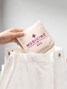 Portable Mini Medicine Bag, Multiple Style First Aid Pouch With Funny Medical Quotes, Compact Travel Pill Organizer For Medications & Bandages, Ideal For Travel, Daily Use & Emergencies, Suitable For Adults, Students & Pet Owners, Perfect For Easter, Travel Gifting & Emergency Prep, Versatile As Medical Bag, Pill Case & First Aid Kit - Multicolor - View 7
