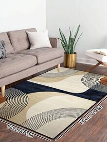 1 buah Karpet Pola Abstrak Geometris, Modern Minimalis Modis Hitam Putih Abu-abu Bermotif Poliester Persegi Panjang Mudah Perawatan Dapat Dicuci, Cocok Untuk Ruang Tamu, Lorong, Samping Tempat Tidur, Ruang Keluarga, Kamar Tidur, Kantor, Dapur, Dekorasi Rumah Gaya Pedesaan - MultiWarna - View 15
