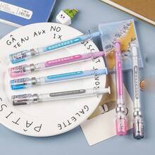 Set de 2/3/5 piezas de bolígrafos de gel aleatorios con jeringa, bolígrafos de firma de alivio del estrés novedosos, adecuados para enfermeras, médicos y estudiantes, regreso a la escuela - Bolígrafo creativo - Ver 1