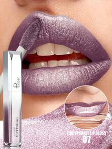 Pudaier Valentines Day Gift Metallic Matte Waterproof & Smudge-Proof Lip Gloss, Suitable For All Skin Tones - 07 - View 7