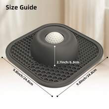 Tazón lento para mascotas viral - Tazón lento de silicona con diseño interactivo de bola rodante, anti-atragantamiento, adecuado para gatos y perros, fácil de limpiar - 1L - Ver 3