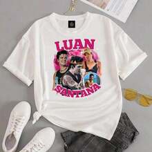 Camiseta de Mujer Luan  Luanetes Fan Club Blusa de Algodón Unisex Talla Grande - 1 - Ver 1