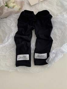 1 Pair Women's Ice Silk Sun Protection Arm Sleeves, UV Protection Summer Cooling Sleeves - Wide-band Solid Color Ice Sleeves - View 7