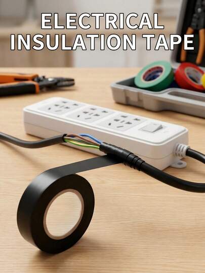 Black Electrical Tape Premium PVC Insulation Tape Waterproof Flame Retardant High Temperature Resistant High Stickiness Tape For Wire Wrapping Circuit Repair Electrical Sealing Tape Automotive Wire Harness Wrap Home Industrial Heavy Duty Weatherproof Multi-Purpose Electrical Wiring Tape Single Roll