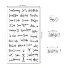 Spice Labels & Stickers - 278 Clear Spice Labels - View 4