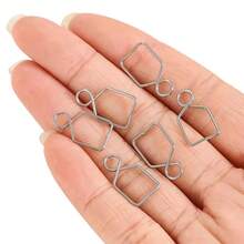 100pcs Chandelier Connectors Clips Pins Fastening Crystal Chandelier Replacement Parts Buckle Hook Fishing Snaps Fast Lock Clips - Clip Buckle - View 6