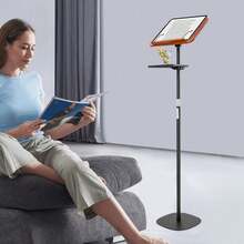 8kg Load-Bearing Capacity 0-180° Adjustable Floor-Standing Reading Stand W/Tray - Floor-standing Reading Stand - View 6