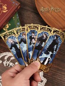 Harry Potter 1个哈利波特守护神咒金属书签，魔法系列哈利、罗恩、赫敏、斯内普、卢娜山谷书签，带链，文具周边礼品，适合读书俱乐部、读者、生日、节日、作家、书迷、朋友、老师、学生[官方授权] - A - 查看 2