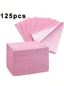 klimonla 125pcs Waterproof Nail Art Desk Mat, Disposable 3-Layer Foldable Nail Salon Practice Desk Pad - Berwarna merah muda - View 12