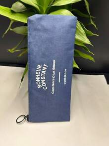 Hộp đựng bút, ví đựng tiền xu, văn phòng phẩm, mỹ phẩm bằng vải Oxford kẻ sọc sáng tạo, dung tích lớn. - A - Xem 9