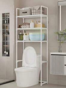 Bathroom Storage Rack, Independent Toilet And Vanity Storage Rack, Washing Machine Storage Rack, No Drilling Storage Rack, Multi-Function Movable Storage Rack For Home, Suitable For Back To School, Applicable To Home, Rental, And Dormitory Bathrooms For Storage And Organization - Multicolor - View 6