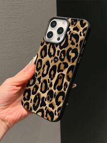 1 chiếc ốp lưng điện thoại TPU mềm, lỗ lớn, bằng silicon lỏng màu đen, in họa tiết da báo UV, ốp lưng thời trang phù hợp với 11/11 Pro Max/12/12 Pro/12 Pro Max/13/13 Pro/13 Pro Max/14/14 Pro/14 Pro Max/14 Plus/15/15 Pro/15 Pro Max/15 Plus/16/16 Pro/16 Pro Max/16 Plus/17/17 Pro/17 Pro Max - màu nâu - Xem 1