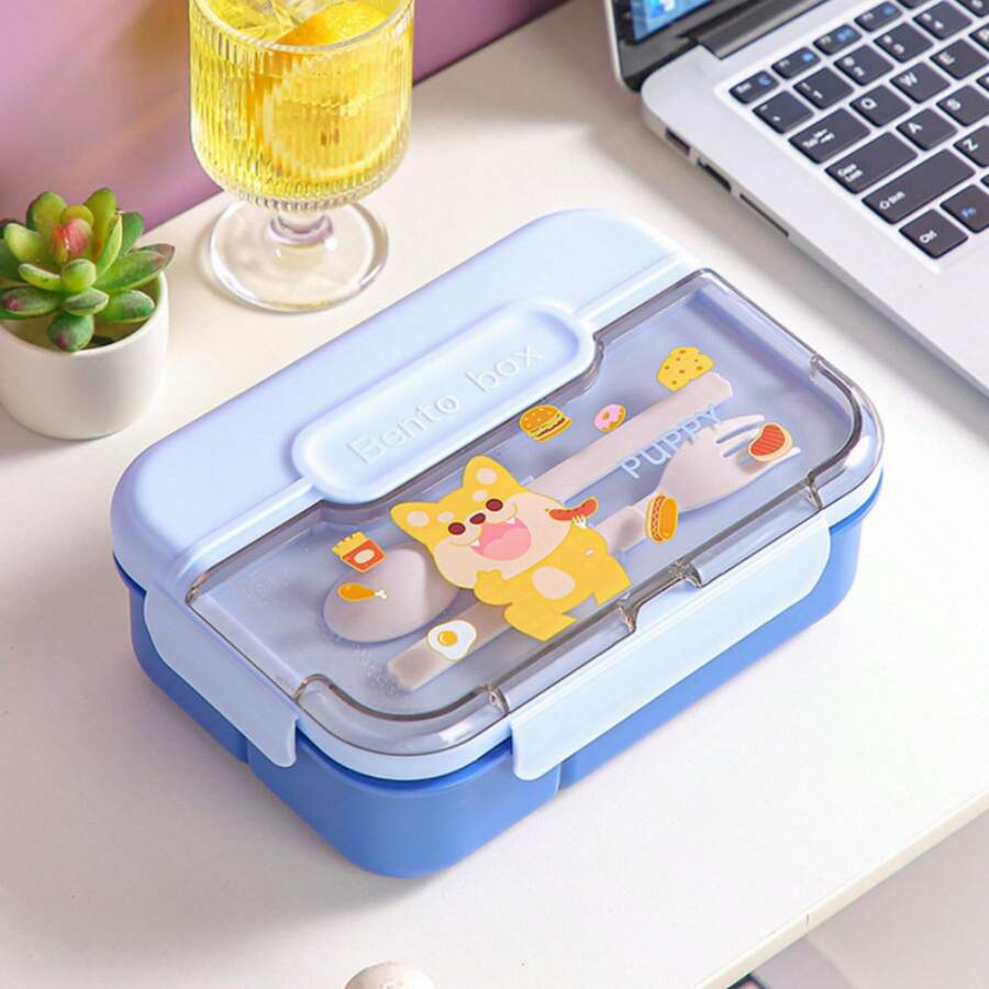 1 pieza Caja de almuerzo, Caja de merienda, Caja bento para adultos, Caja de almuerzo para estudiantes, Caja de almuerzo con compartimentos, Caja de almuerzo a prueba de fugas, Caja de almuerzo aislada, Caja de almuerzo para microondas - Multicolor - Ver 1