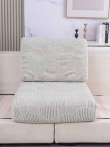 1pc Solid Color Striped Sofa Slipcover, Modern Minimalist Sofa Seat Cushion Cover, All Season Use, Non-Slip Anti-Dust Fixed Sofa Cover, High Elasticity, Wear-Resistant, Wrinkle-Resistant, Comfortable, Machine Washable, Anti-Pilling, Non-Deformation, Non-Fading, Anti-Cat Scratch, Anti-Stain, Sofa Makeover, Sofa Decoration, Enhance Ambiance, Fit 1-4 Seater, L-Shaped Sofa - Light Grey - View 9