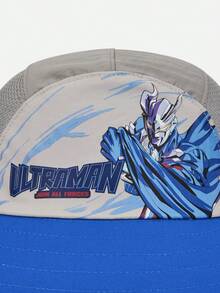 Balabala Mũ lưỡi trai Ultraman cho bé trai năm 2026, nhẹ, thoáng khí, có dây đeo điều chỉnh được, mũ mùa hè mát mẻ ngoài trời. - xanh đậm - Xem 4