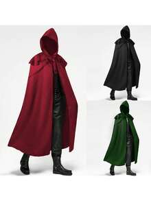 Men Cosplay Clothing - White Robe and Cloak - View 4