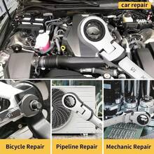 5pcs Flexible Head Ratchet Wrench Set, Metric, Chrome Vanadium Steel Material Tool Kit - Electroplated movable head ratchet wrench single 10MM - View 3