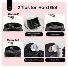 Beetles 2 Pcs Low Heat Hard Gel Kit, Mint Sheer Clear 9 In 1 Apex Building Sculpting Gel, High Hardness Nail Extension Gel, Salon Professional UV LED Cured Manicure Supplies - 2 Pcs Nail Extension - 查看 9