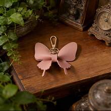 高品质PU皮革蝴蝶钥匙扣，时尚百搭包饰，热门跨境畅销款 - 彩色 - 查看 2