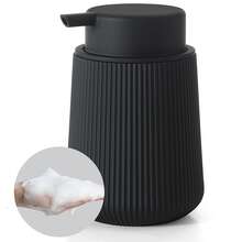 现代简约泡沫皂液器（黑色），适用于浴室、厨房台面、酒店和俱乐部等装饰场景 - 泡沫皂液器 - 查看 10
