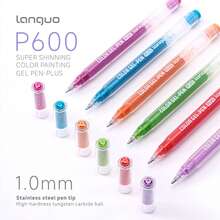 Juego de 72/54/36/24/16 bolígrafos de gel de colores brillantes Langer (incluye caja de regalo), bolígrafos de gel brillantes de 1.0 mm, juego con caja de regalo, bolígrafos de dibujo de colores de alta gama, adecuados para estudiantes, temporada de vuelta al colegio - Conjuntos - Ver 8