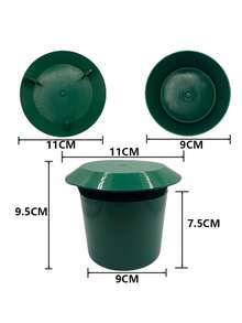 1/3/5/8pcs Plastic Slug & Snail Traps, Square/Round Shape, Comes With 1 Pair Work Gloves, Effective Garden Protection For Succulents And Flowers - Snail Trap - View 4