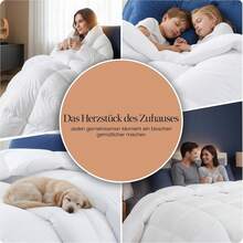 1pc (White) Bedding Duvet 135 X 200 Cm, All-Season Duvet 280 GSM Filling, Microfiber Quilt, Duvet, Quilt, Bedspread, With Diamond Quilting, Cloud White - 白色 - 查看 5